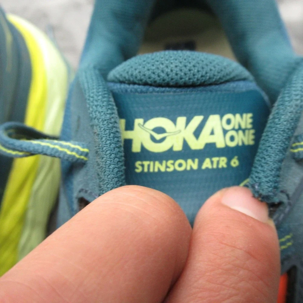 Hoka Running Shoes Men 11 Sea Blue Stinson ATR 6 Trail Lightweight Athletic